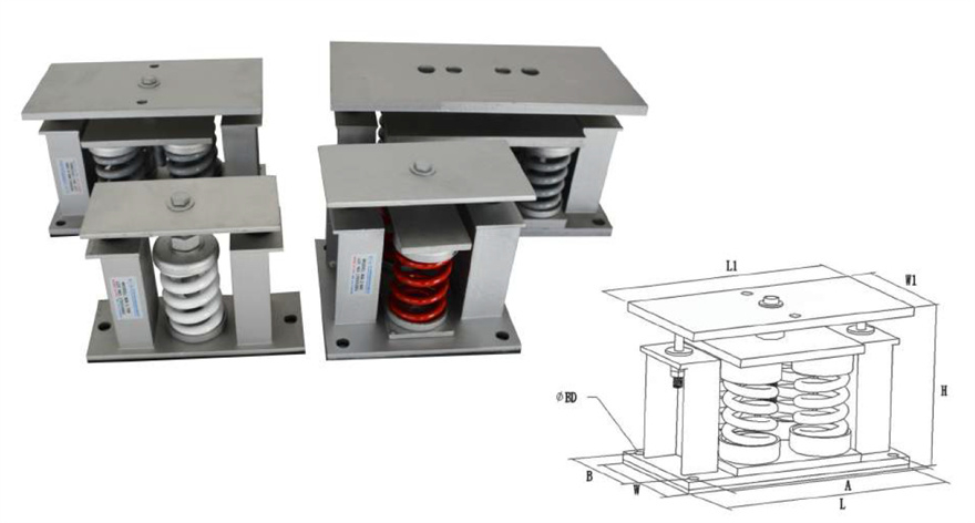 落地式弹簧减振器